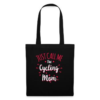 Cycling Mom SHIRT · Sexy · Bike · Geschenk - Stoffbeutel - Schwarz - Vorne