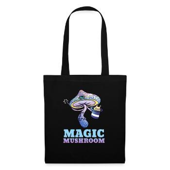 Trippy Psilocybin Toadstool Gift Psy & Goa - Sac en tissu - noir - Devant