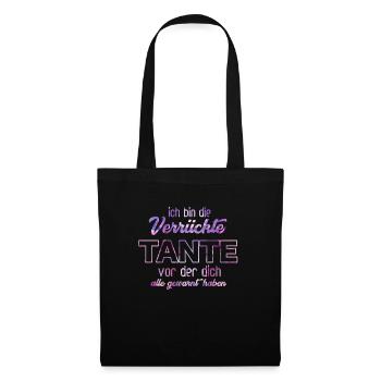 I am the crazy aunt - Tote Bag - black - Front