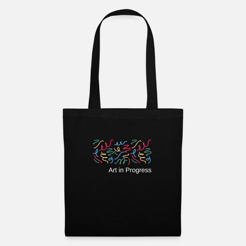 Art in progress - Tote Bag - black