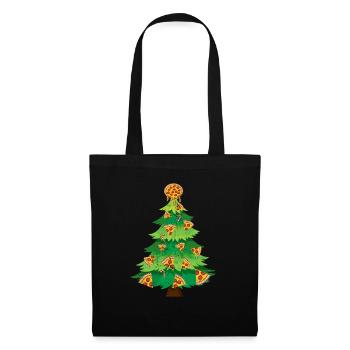 Christmas Tree Pizza Christmas - Tote Bag - black - Front