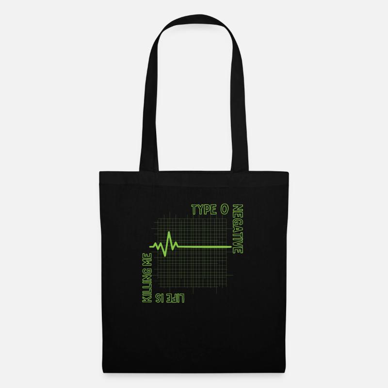 life is killing me type 0 negative - Tote Bag - black