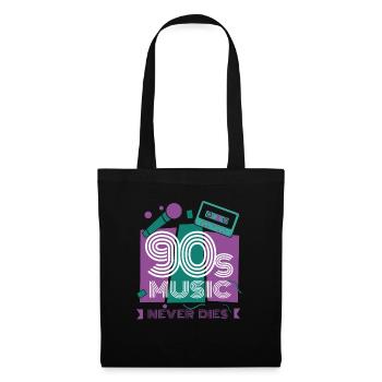 90 - Sac en tissu - noir - Devant