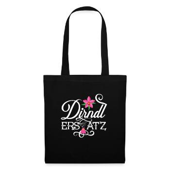 Dirndl Ersatz - Stoffbeutel - Schwarz - Vorne