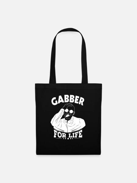 Gabber For Life - Stoffbeutel - Schwarz