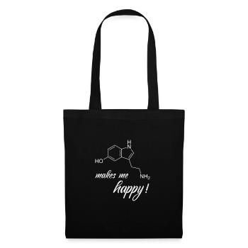 Serotonin makes me happy - Tote Bag - black - Front