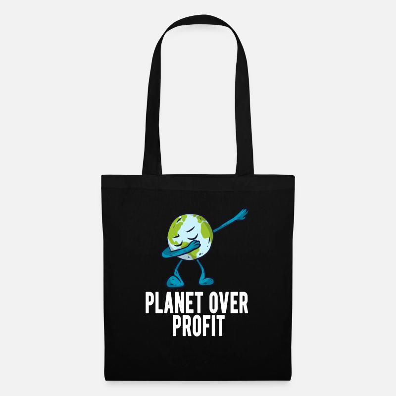 Klimaschutz - Stoffbeutel - Schwarz