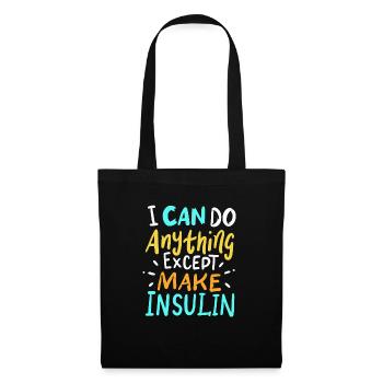 Diabetes Mellitus Diabetic Insulin Gift - Tote Bag - black - Front