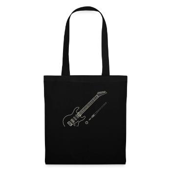E-Gitarre - Stoffbeutel - Schwarz - Vorne
