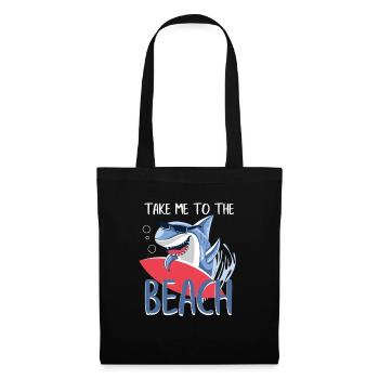 Funny Take Me To The Beach Shark Fans gift - Tote Bag - black - Front