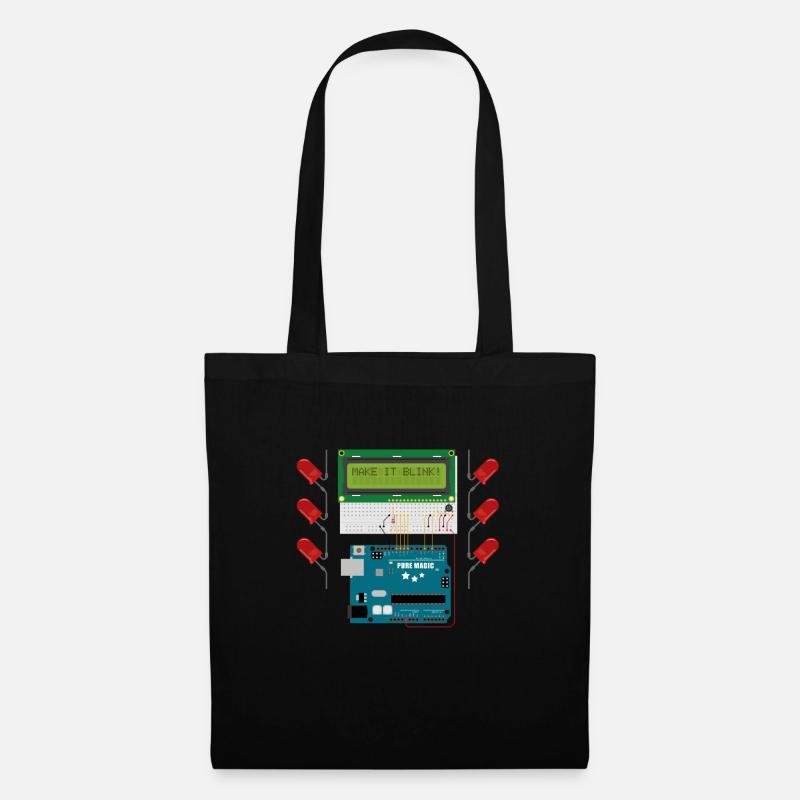 Arduino LCD - Tote Bag - black