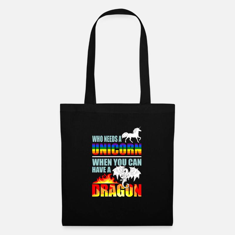 Dragon - Tote Bag - black