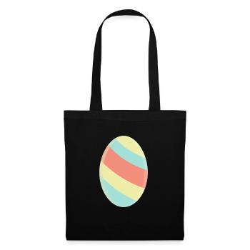 oeuf de Pâques - Sac en tissu - noir - Devant