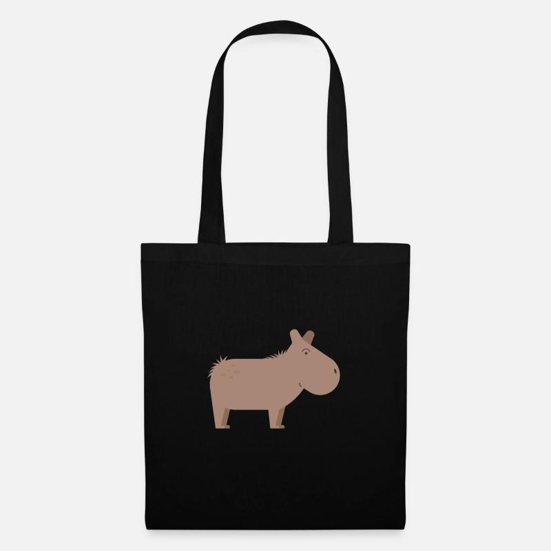 Capybara - Stoffbeutel - Schwarz