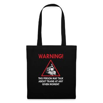 train - Tote Bag - black - Front