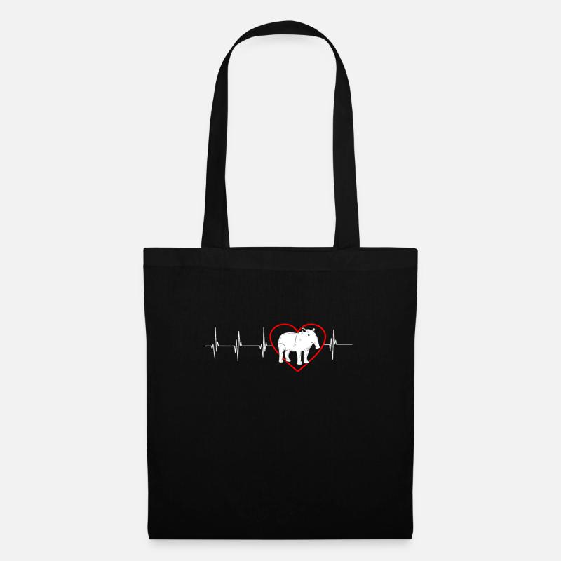 Tapir - Stoffbeutel - Schwarz