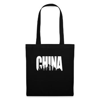 Chine - Sac en tissu - noir - Devant