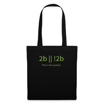 To be or not to be 2b funny cool programmer - Tote Bag - black - Front