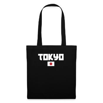 Tokyo - Sac en tissu - noir - Devant