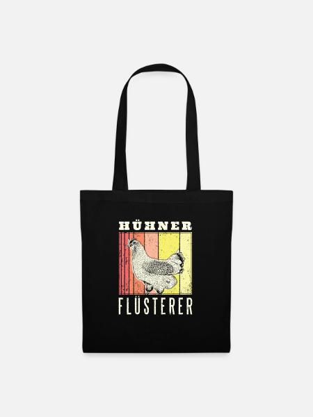 Huehner Fluesterer - Stoffbeutel - Schwarz