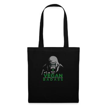 Vegan badass animal rights life saving gift - Tote Bag - black - Front