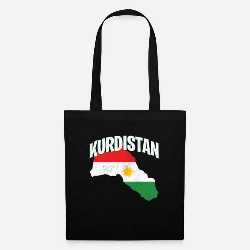 Kurdistan - Stoffbeutel - Schwarz