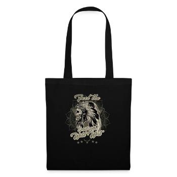 Ressentez l'esprit du Far West - Sac en tissu - noir - Devant