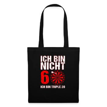 60th birthday gift man darts saying men 60th - Tote Bag - black - Front