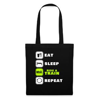 train - Tote Bag - black - Front