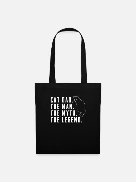 Best Cat Dad Ever Gift Cat Dad Gifts - Stoffbeutel - Schwarz