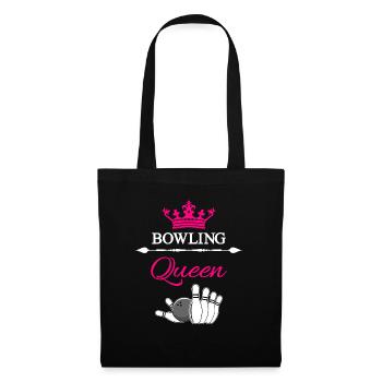 Reine de bowling - Sac en tissu - noir - Devant