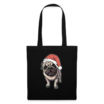 Pug Pug Christmas Gift Idea - Tote Bag - black - Front
