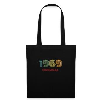 1969 original vintage vintage '69 anniversaire 60's - Sac en tissu - noir - Devant