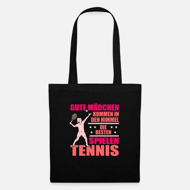 Tennis - Stoffbeutel - Schwarz