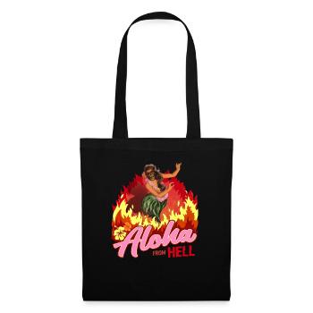 Aloha from Hell I Funny Hawaii Dance Shirt - Tote Bag - black - Front