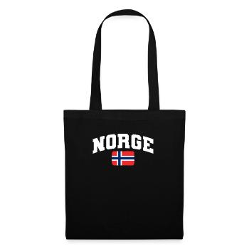 Norvège - Sac en tissu - noir - Devant