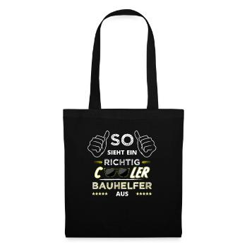 Construction helper house construction site manager site manager - Tote Bag - black - Front