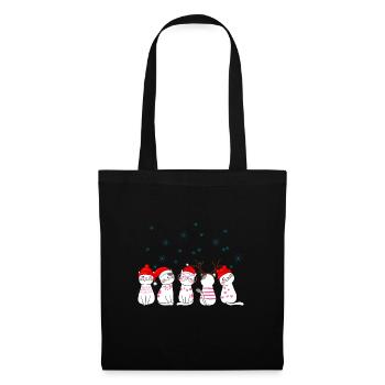 Cute Christmas Cats - Tote Bag - black - Front