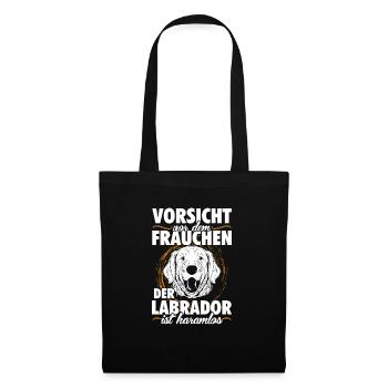 Labrador - Stoffbeutel - Schwarz - Vorne