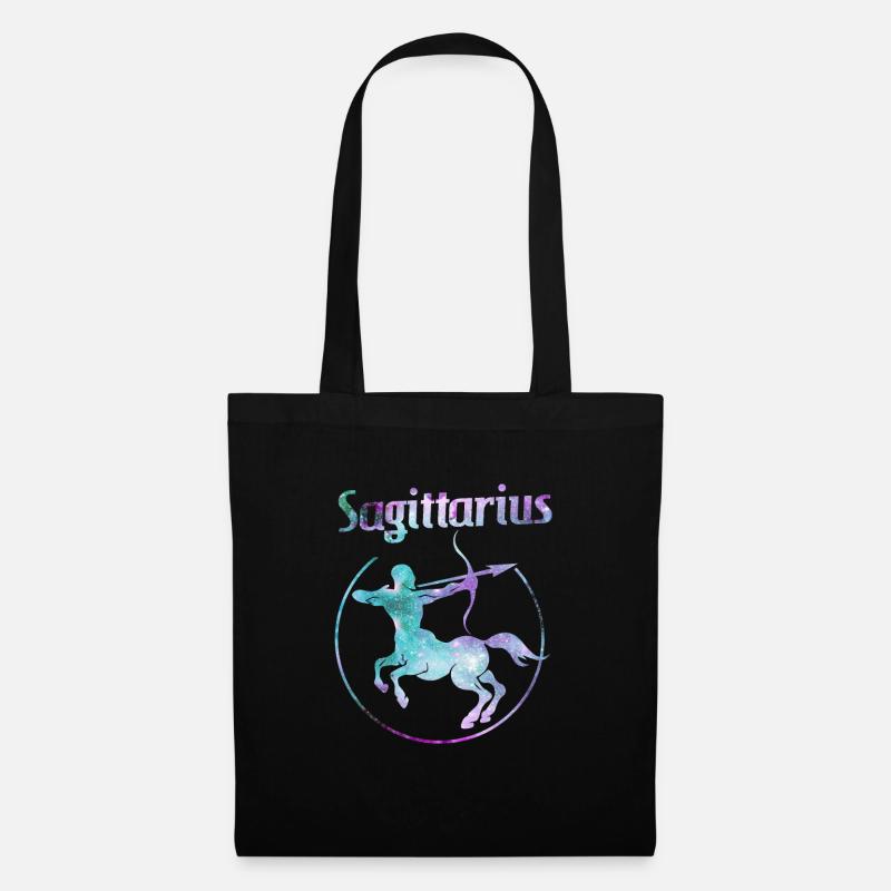 Sternzeichen Schütze Sagittarius - Stoffbeutel - Schwarz