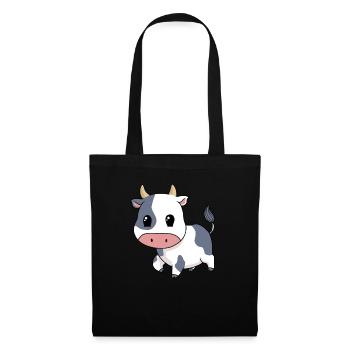 Little cute cow - Tote Bag - black - Front
