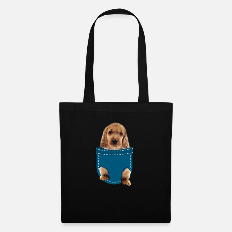 Cocker Spaniel - Sac en tissu - noir