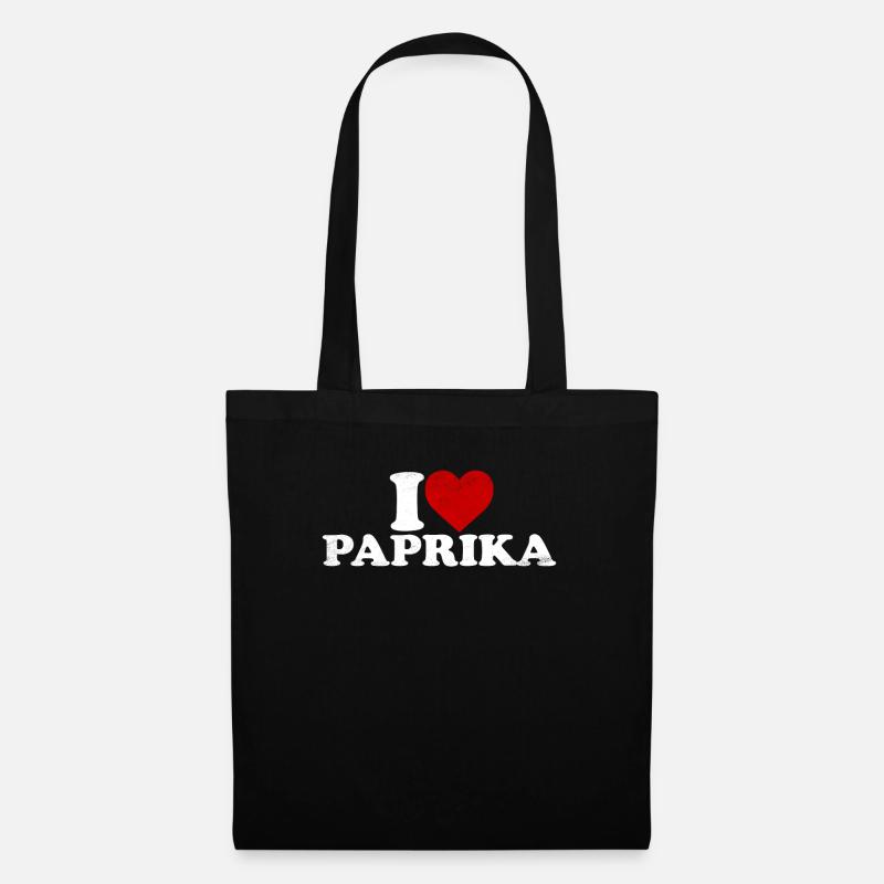 Paprika - Stoffbeutel - Schwarz