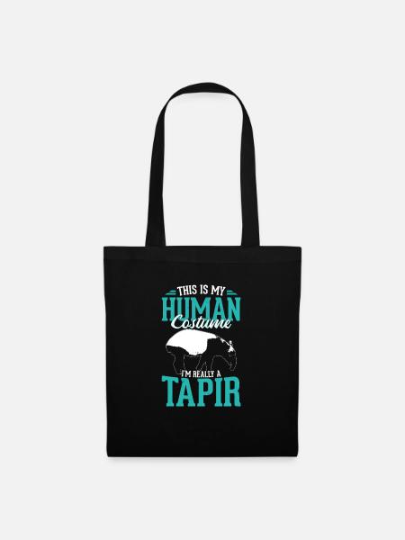 Tapir - Stoffbeutel - Schwarz