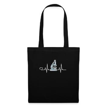 Biologin Biochemikerin Biologielehrerin Geschenk - Stoffbeutel - Schwarz - Vorne