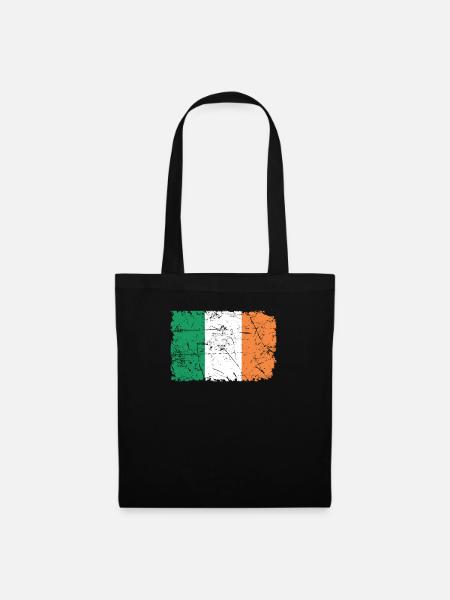 Irland - Stoffbeutel - Schwarz