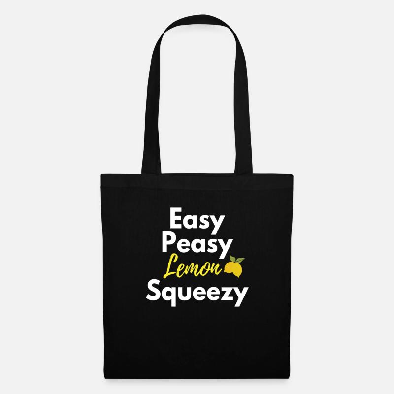 Easy Peasy lemon Squeezy - Stoffbeutel - Schwarz