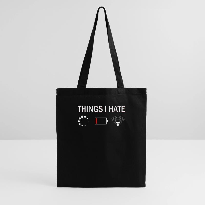 Things I Hate Programmer Nerd Funny Code Geschenk Stoffbeutel