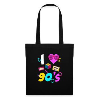 90s 90s 80s 80s - Tote Bag - black - Front