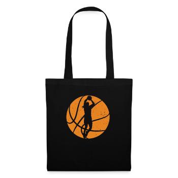 Basketball Basketballer Basketballmannschaft Gesch - Stoffbeutel - Schwarz - Vorne